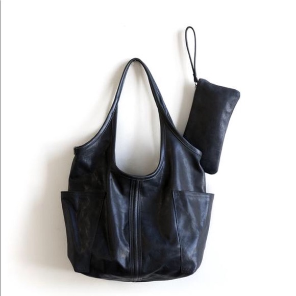 R&T Handbags - Rough & Tumble Large Access in Soft Black
